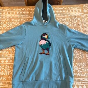 Bonobos Blue Puffin Hoodie